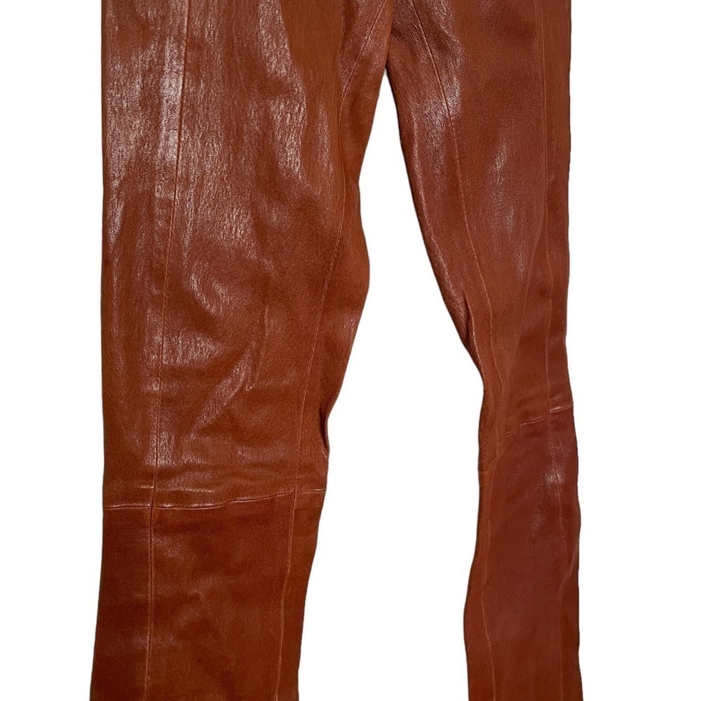 Rag & bone Brown 100% Lamb Leather Pants - Picture 3 of 13